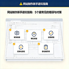 红旗建站-网站制作新手避坑指南：5个最常见的错误与对策