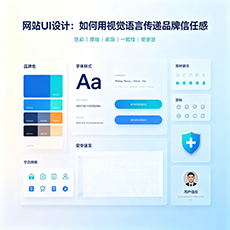 原阳建站-网站UI设计：如何用视觉语言传递品牌信任感